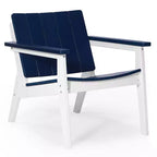 WestinTrends Pacifica Outdoor HDPE Modern Patio Club Armchairs (Set of 2)