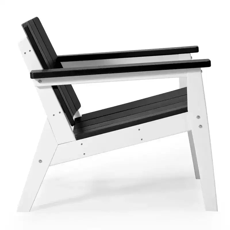 WestinTrends Pacifica Outdoor HDPE Modern Patio Club Armchairs (Set of 2)