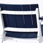 WestinTrends Pacifica Outdoor HDPE Modern Patio Club Armchairs (Set of 2)