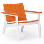 WestinTrends Pacifica Outdoor HDPE Modern Patio Club Armchairs (Set of 2)