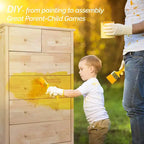 Karl Home Natural Rubberwood 6 Drawer Cabinet 1pc