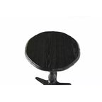 15.75 Inch Black Vintage Round End Table, Wooden Pedestal Side Coffee Table Accent Nightstand for Living Room Bedroom Entryway