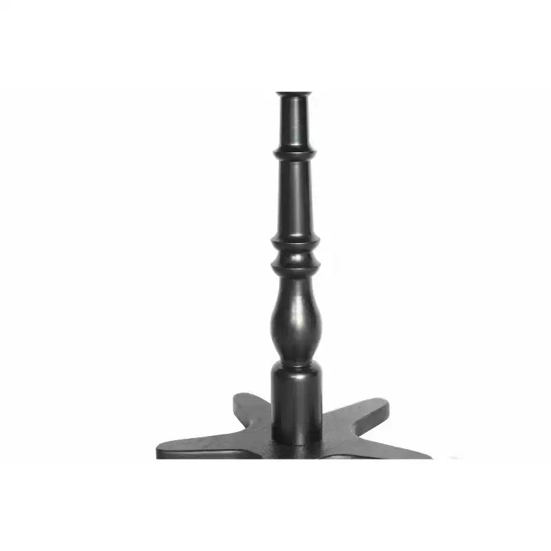 15.75 Inch Black Vintage Round End Table, Wooden Pedestal Side Coffee Table Accent Nightstand for Living Room Bedroom Entryway