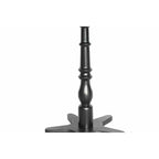 15.75 Inch Black Vintage Round End Table, Wooden Pedestal Side Coffee Table Accent Nightstand for Living Room Bedroom Entryway