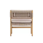 Christopher Knight Home Prakash Modern Patio Acacia Lounge Chair with Cushion and Rope Design (Table Not Included) (Set of 2)