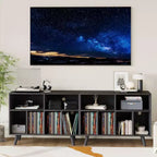 39.5 In Modern Record Player Stand with Charging Station, Engineered Wood Turntable Cabinet Holds 350+ Vinyl Albums, for Living Room, Bedroom, Office