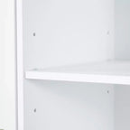 Mobiletto bagno alto da appoggio 68 con 2 cesti portabiancheria inclinabili, ripiani regolabili, anta con chiusura ammortizzata - ModernLuxe