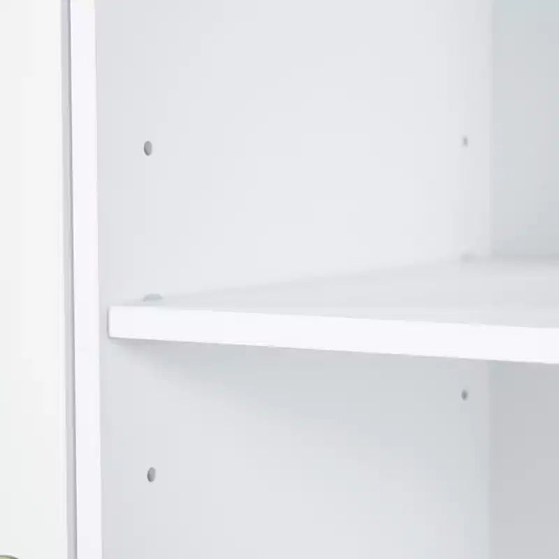 Mobiletto bagno alto da appoggio 68 con 2 cesti portabiancheria inclinabili, ripiani regolabili, anta con chiusura ammortizzata - ModernLuxe