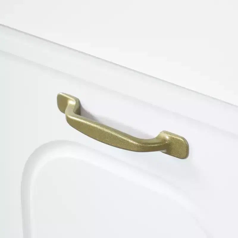Mobiletto bagno alto da appoggio 68 con 2 cesti portabiancheria inclinabili, ripiani regolabili, anta con chiusura ammortizzata - ModernLuxe