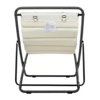 ModernLuxe 2pcs Outdoor Folding Chair Rattan-Wrapped Patio Lounge Chair, Sling Chair with Adjustable Backrest, Thick Cushion & Headrest