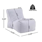 Christopher Knight Home Estelle Modern Outdoor Bean Bag Lounge Chair (Set of 2)