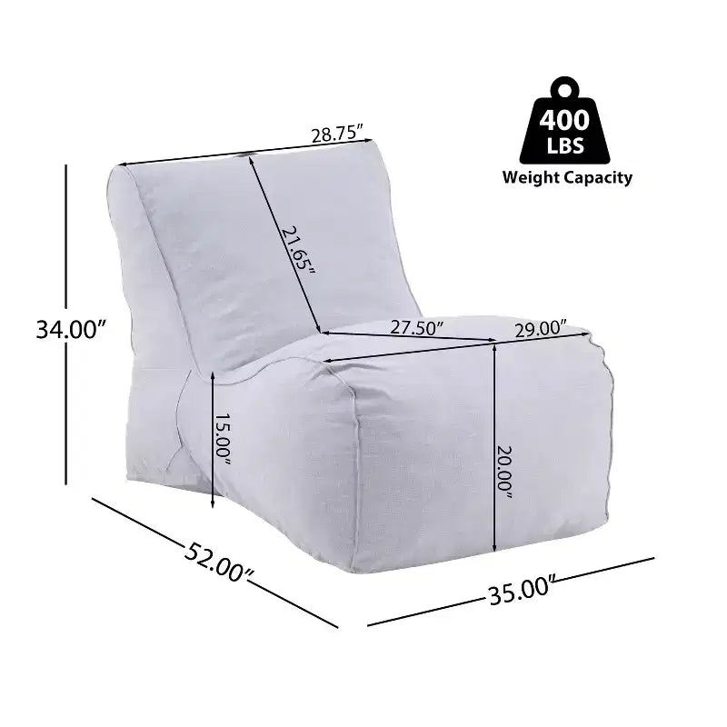 Christopher Knight Home Estelle Modern Outdoor Bean Bag Lounge Chair (Set of 2)