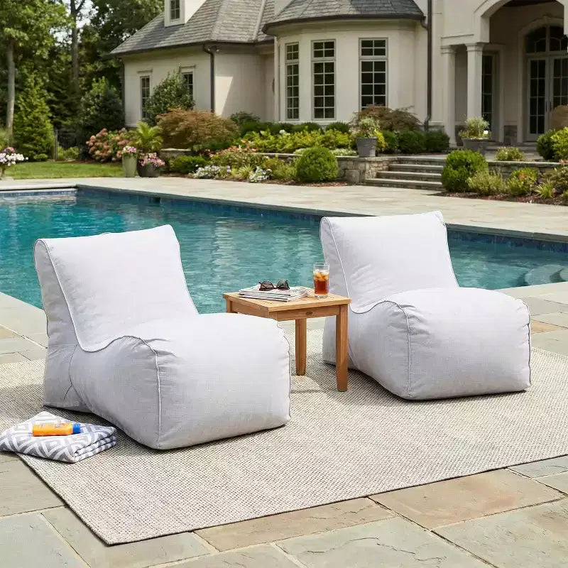 Christopher Knight Home Estelle Poltrona Sacco Moderna da Esterno (Set da 2)