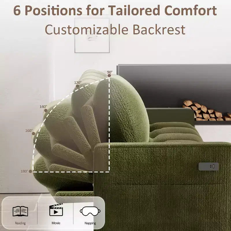 Dyonery Sleeper Sofa Bed, 81 L-Shaped Pull Out Couch Bed with Reversible Storage Chaise/USB Port/Side Pocket/Tool-Free Assembly Corduroy Beige