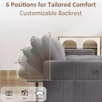 Dyonery Sleeper Sofa Bed, 81 L-Shaped Pull Out Couch Bed with Reversible Storage Chaise/USB Port/Side Pocket/Tool-Free Assembly Corduroy Beige