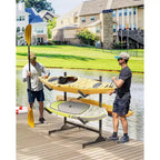 Heavy-Duty Freestanding Kayak Storage Rack Adjustable Steel Holder, Movable Wheels, Hanging Straps Multi-Kayak Stand S Type