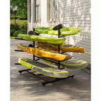 Porta Kayak Super Resistente con Ruote Bloccabili per Kayak, Canoe, Tavole da Surf e Paddleboard con Ripiani Rimovibili