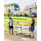 Porta Kayak Super Resistente con Ruote Bloccabili per Kayak, Canoe, Tavole da Surf e Paddleboard con Ripiani Rimovibili