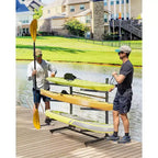 Porta Kayak Super Resistente con Ruote Bloccabili per Kayak, Canoe, Tavole da Surf e Paddleboard con Ripiani Rimovibili