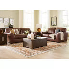 Signature Design by Ashley Breckington Lift Top Coffee Table, Dark Brown with Storage Trunk