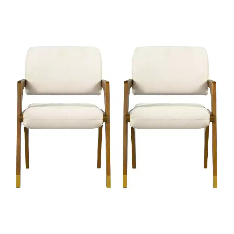 Christopher Knight Home Mid-Century Modern Rubber Wood Upholstered Dining Chair with Backrest