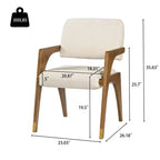 Christopher Knight Home Mid-Century Modern Rubber Wood Upholstered Dining Chair with Backrest