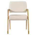 Christopher Knight Home Mid-Century Modern Rubber Wood Upholstered Dining Chair with Backrest