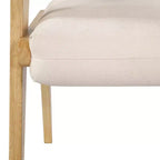 Christopher Knight Home Mid-Century Modern Rubber Wood Upholstered Dining Chair with Backrest