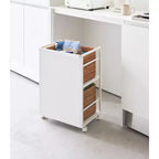 Carrello portaoggetti a due ripiani (61 cm H) - Acciaio