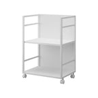 Carrello portaoggetti a due ripiani (61 cm H) - Acciaio