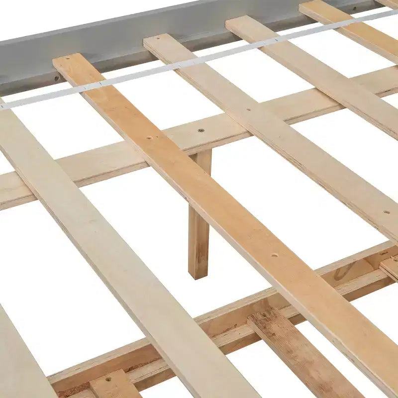 VECELO Twin Platform Bed with Trundle & Storage Headboard, Wood Slat Support Bed Frame for Small Spaces