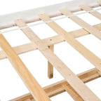 VECELO Twin Platform Bed with Trundle & Storage Headboard, Wood Slat Support Bed Frame for Small Spaces