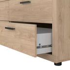 Tvilum, Mira 6 Drawer Double Dresser, Jackson Hickory
