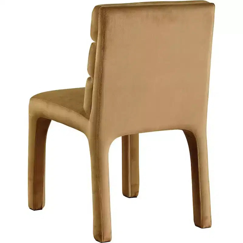 Meridian Furniture Kai Sedia da pranzo in velluto Saddle, set da 2