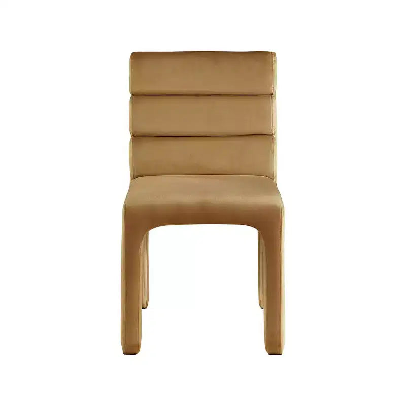 Meridian Furniture Kai Sedia da pranzo in velluto Saddle, set da 2
