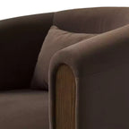 Modern Upholstered Swivel Barrel Accent Chair