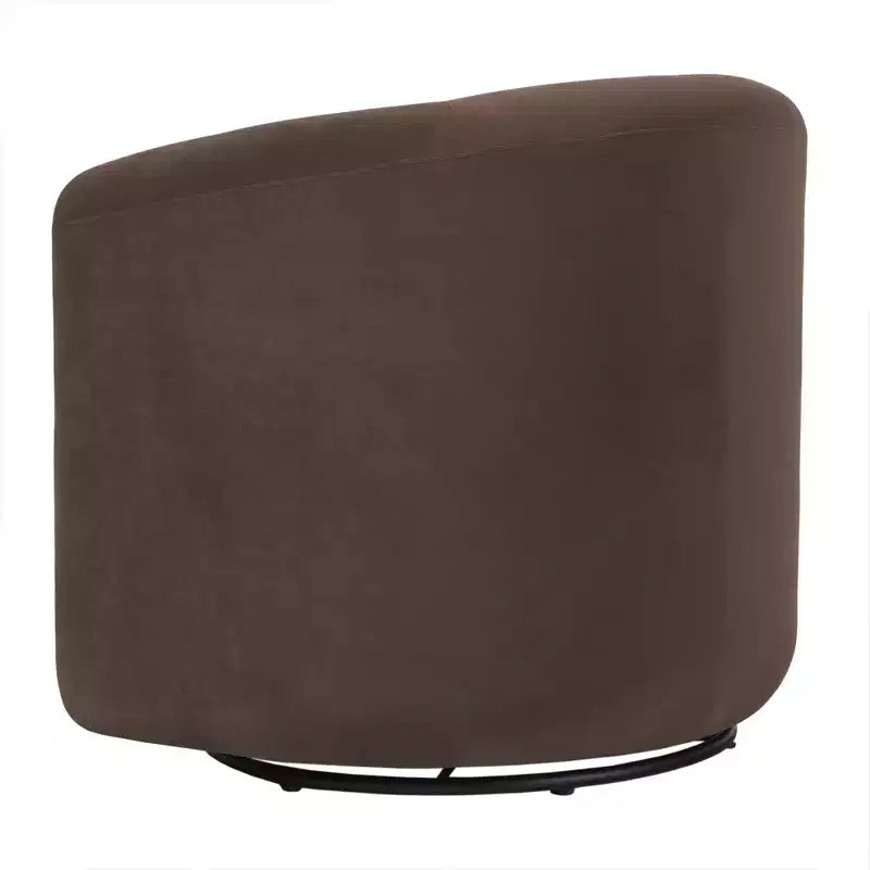 Modern Upholstered Swivel Barrel Accent Chair