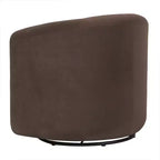 Modern Upholstered Swivel Barrel Accent Chair
