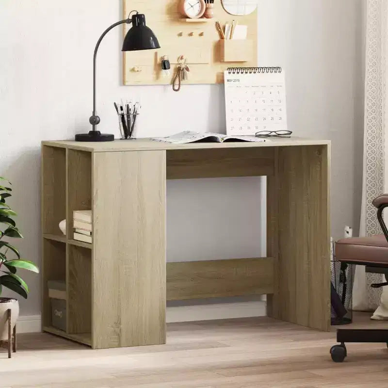 vidaXL Scrivania bianca in legno ingegnerizzato Scrivania media Rettangolare Moderna