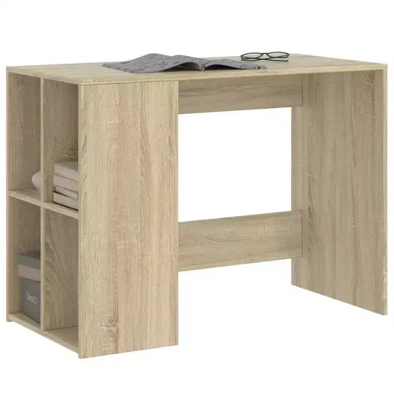 vidaXL Scrivania bianca in legno ingegnerizzato Scrivania media Rettangolare Moderna