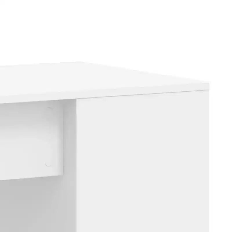 vidaXL Scrivania bianca in legno ingegnerizzato Scrivania media Rettangolare Moderna