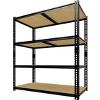 3050LBS Heavy Duty 5-Tier Storage Shelves 72H x 48W x 24D Adjustable Metal Shelving Black Rack for Garage Home Industrial
