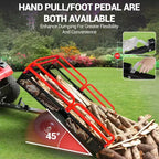 Rimorchio ribaltabile per ATV in acciaio per impieghi gravosi con capacità di 680 kg, carrello multiuso da 425 litri con sponde rimovibili per giardino e cortile