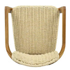 GDFStudio Andre Set di 2 Sedie da Esterno in Legno di Acacia e Rattan Intrecciato