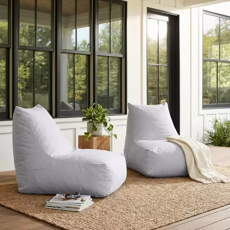 Christopher Knight Home Ramona Poltrona sacco da esterno in olefin moderno (set da 2)