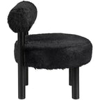 Sedia Ambre in tessuto vegano effetto montone di Meridian Furniture