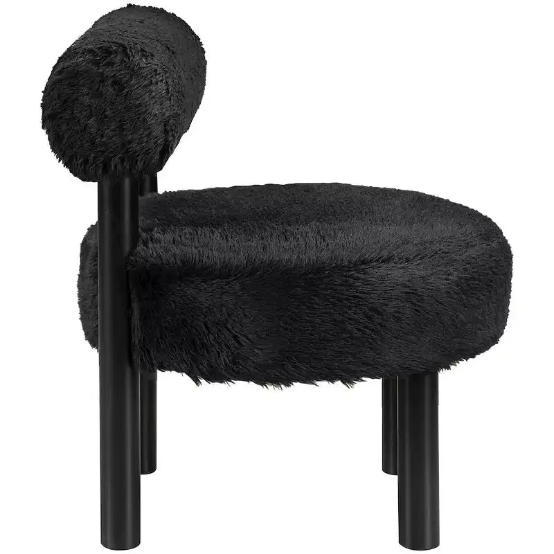 Sedia Ambre in tessuto vegano effetto montone di Meridian Furniture