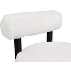 Sedia Ambre in tessuto vegano effetto montone di Meridian Furniture
