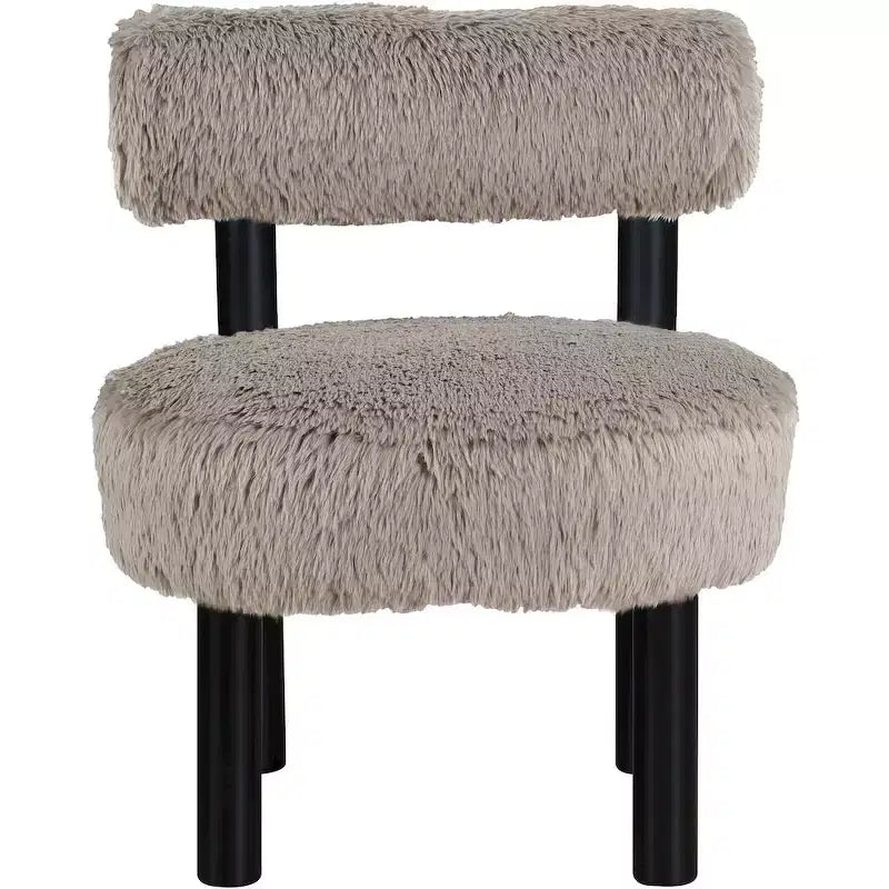 Sedia Ambre in tessuto vegano effetto montone di Meridian Furniture