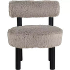 Sedia Ambre in tessuto vegano effetto montone di Meridian Furniture